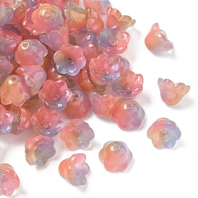 Transparent Glass Beads Caps X-GLAA-B028-01B-1