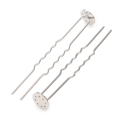 Brass Hair Fork Findings KK-H298-02B-1