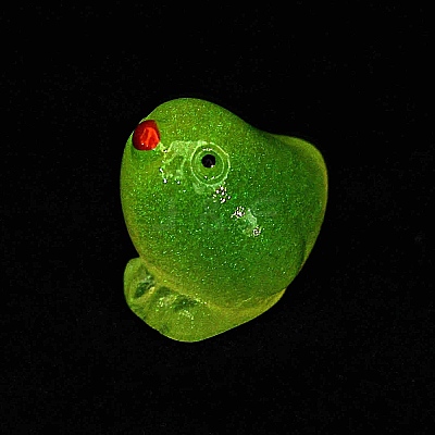 Luminous Resin Chick Display Decoration RESI-WH0038-10B-1