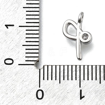 Brass Micro Pave Cubic Zirconia Pendants KK-B132-12P-P-1