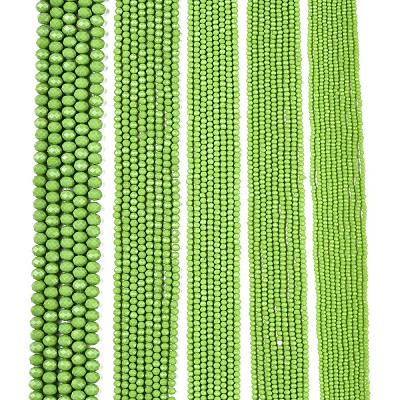 Opaque Solid Color Imitation Jade Glass Beads Strands EGLA-A044-P4mm-D30-1