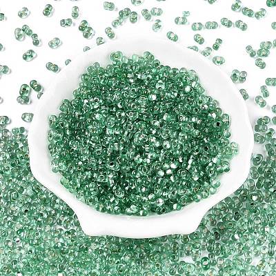 Baking Paint Transparent Glass Seed Beads SEED-N006-05J-1