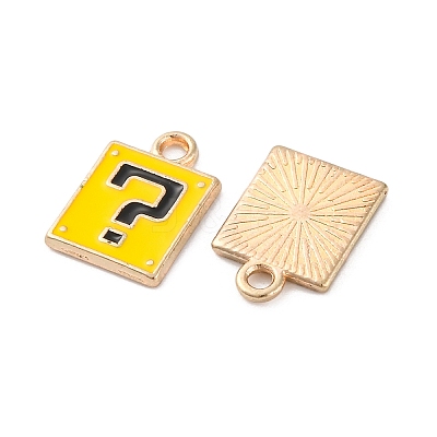 Alloy Enamel Charms ENAM-Q001-08G-02-1