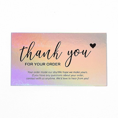 Laser Thank You Card DIY-F120-02E-1