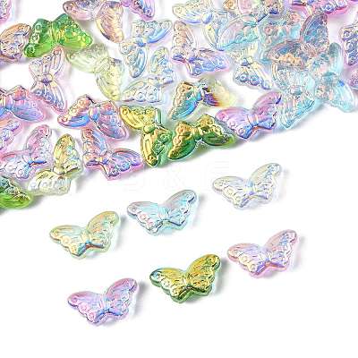 50Pcs 8 Colors Transparency Electroplate Glass Beads Set GLAA-FS0002-39-1