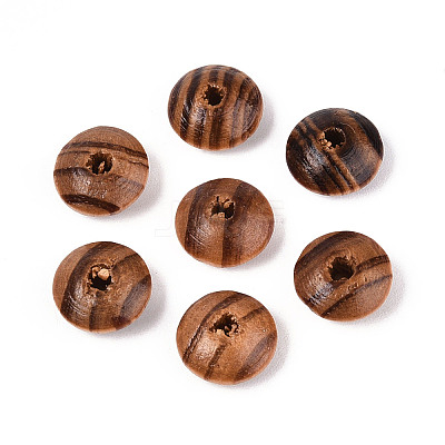 Pine Wood Beads WOOD-N018-01A-1