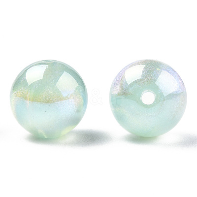 ABS Plastic Imitation Pearl Beads PACR-N013-01B-02-1