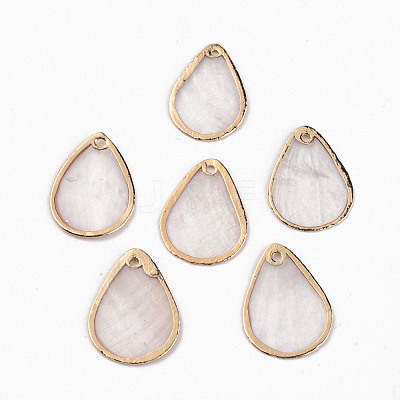 Natural Capiz Shell Pendants X-SSHEL-R144-04-1