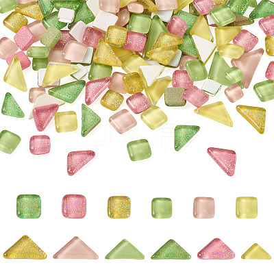 240Pcs 2 Style Transparent Glass Cabochons GLAA-EL0001-02A-1