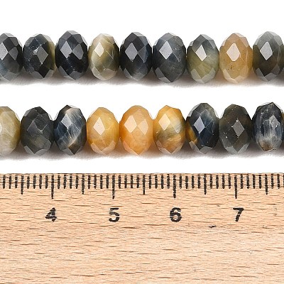 Natural Tiger Eye Beads Strands G-C259-A47-5x8mm-1