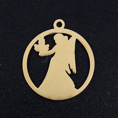 201 Stainless Steel Pendants STAS-S105-JN363-6-1
