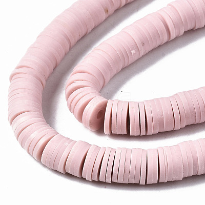 Handmade Polymer Clay Beads Strands X-CLAY-R089-8mm-145-1