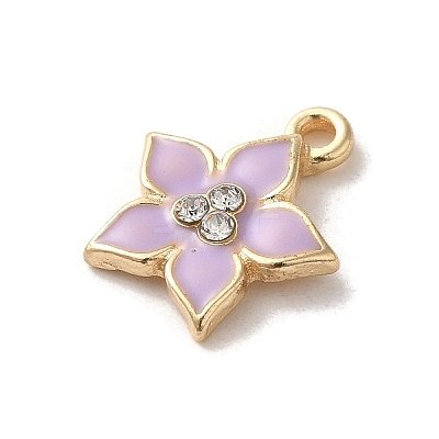 Flower Alloy Enamel Pendants ENAM-A007-05KCG-03-1