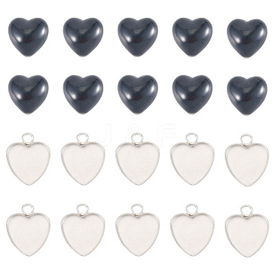 20Pcs 304 Stainless Steel Pendant Cabochon Settings for Fashion Jewelry STAS-TA0006-23-1