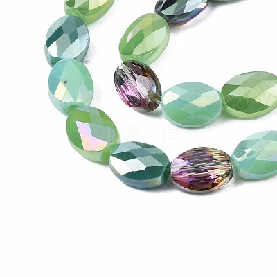 Electroplate Glass Beads Strands EGLA-S194-17D-1