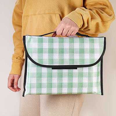 Portable Tartan Patern Non Woven Picnic Mat JX572B-02-1