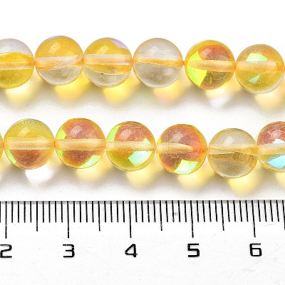 Transparent Glass Beads GLAA-B022-8mm-06-1