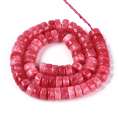Dyed Natural White Jade Beads Strands G-T143-17G-1