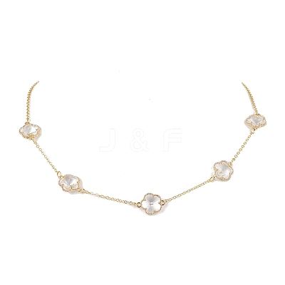 Brass Cable Chains Necklace NJEW-JN04699-1