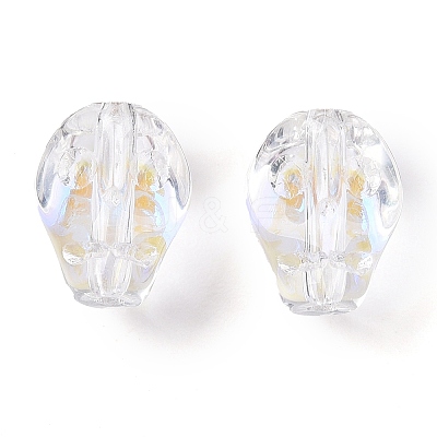 Electroplate Glass Beads Strands EGLA-T021-09C-1