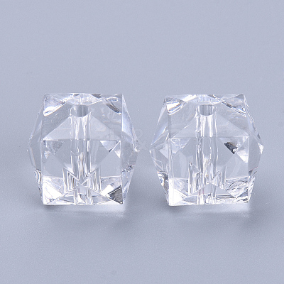 Transparent Acrylic Beads TACR-Q259-8mm-V01-01-1