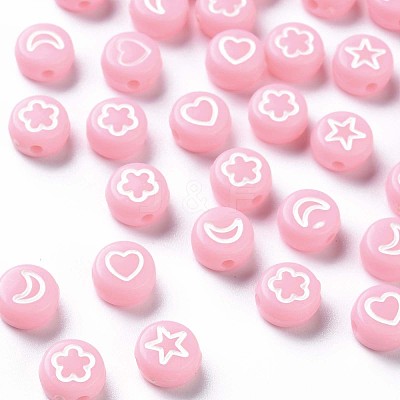 Opaque Acrylic Beads MACR-N008-40E-1