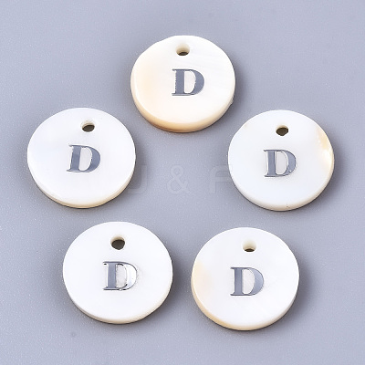 Natural Freshwater Shell Pendants SHEL-Q018-01A-D-P-1