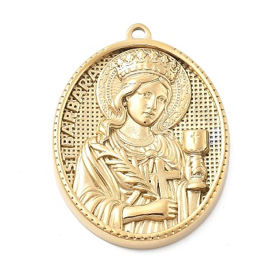 304 Stainless Steel Pendants STAS-Z121-01G-06-1