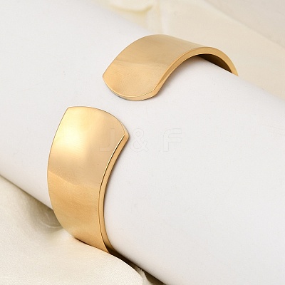 304 Stainless Steel Hinged Bangles BJEW-D408-13G-1
