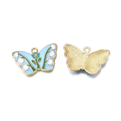 Alloy Enamel Pendants ENAM-N055-112B-1