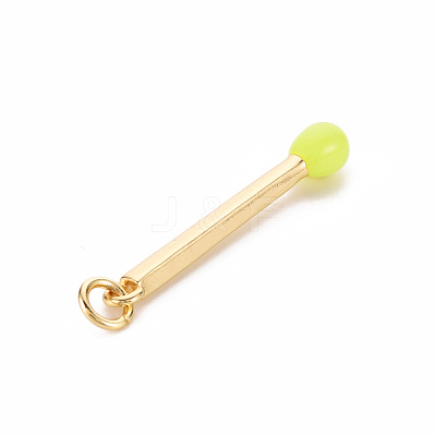 Brass Enamel Pendants KK-S362-032H-NR-1