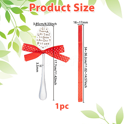 Iron Plant Labels Spoons DIY-WH0060-78B-1
