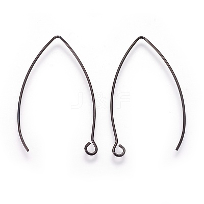 304 Stainless Steel Earring Hooks Ion Plating(IP) STAS-O119-03B-02-1