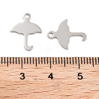 Non-Tarnish 201 Stainless Steel Charms STAS-U012-02P-1