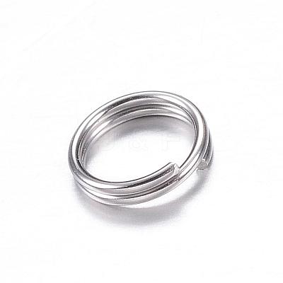 Tarnish Resistant 201 Stainless Steel Split Rings STAS-P092-03-1