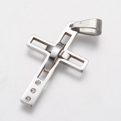 316 Surgical Stainless Steel Pendants STAS-J021-15P-1