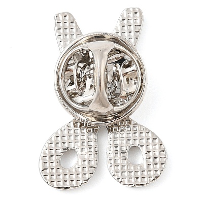 Platinum Alloy Enamel Brooches JEWB-I035-02P-02-1