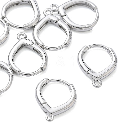 SHEGRACE Brass Hoop Earrings Findings XGR0158P-94P-1