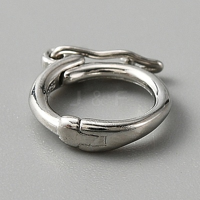 925 Sterling Silver Twister Clasps FIND-NB0007-46P-1