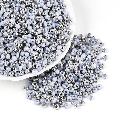6/0 Half Plated Glass Beads SEED-N008-04E-1