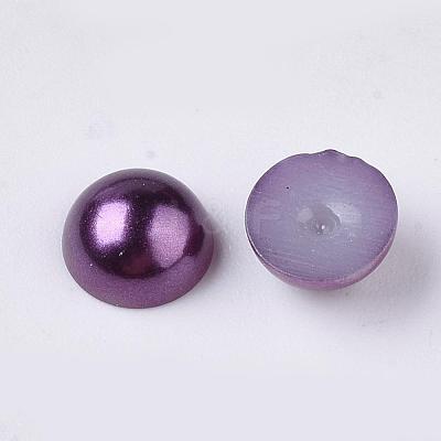 ABS Plastic Imitation Pearl Cabochons SACR-S738-6mm-Z47-1