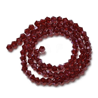 Transparent Electroplate Glass Beads Strands EGLA-A039-T4mm-A27-1