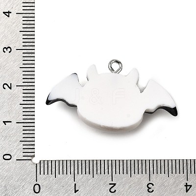 Halloween Opaque Resin Pendants CRES-D314-01P-07-1