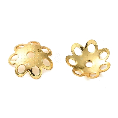 Brass Bead Caps KK-C260-07G-1