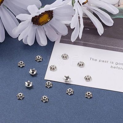Tibetan Style Bead Caps AA188-AS-NR-1