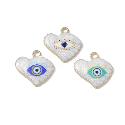 Rack Plating Alloy Enamel Pendants FIND-I038-02-1