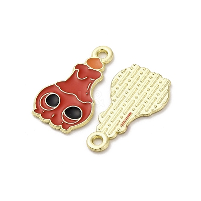 Halloween Alloy Enamel Pendants STAS-I354-01G-A02-1