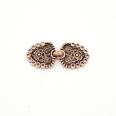 Eco-Friendly Zinc Alloy Hook Clasps PALLOY-WH0031-02R-1