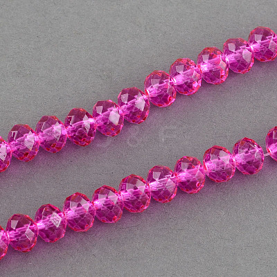 Spray Painted Glass Bead Strands DGLA-R030-8mm-06-1