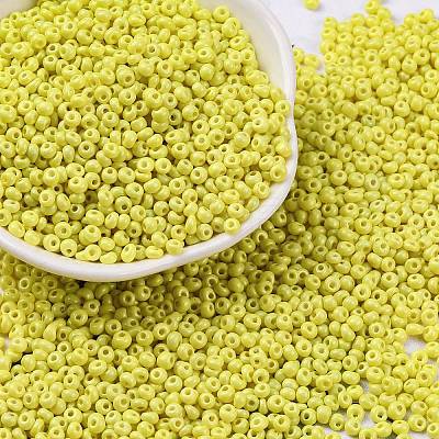 8/0 Baking Paint Glass Seed Beads SEED-M012-02A-48-1